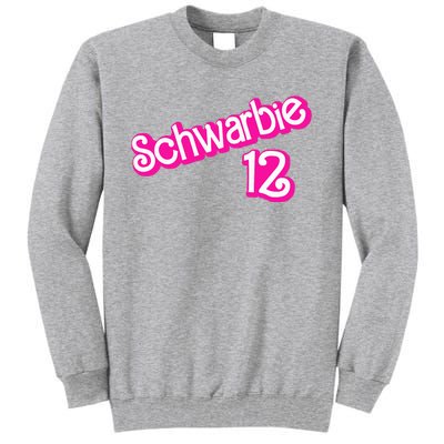 Schwarbie 12 Pink Tall Sweatshirt