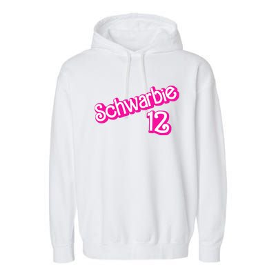 Schwarbie 12 Pink Garment-Dyed Fleece Hoodie