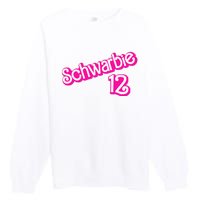 Schwarbie 12 Pink Premium Crewneck Sweatshirt