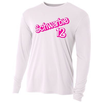 Schwarbie 12 Pink Cooling Performance Long Sleeve Crew