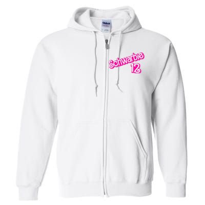 Schwarbie 12 Pink Full Zip Hoodie