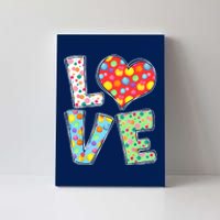 September 15th Polka Dot Love Heart International Dot Day Canvas