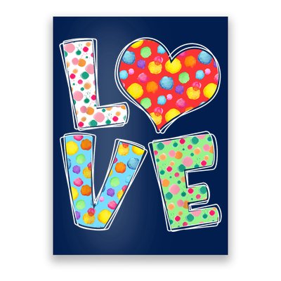 September 15th Polka Dot Love Heart International Dot Day Poster