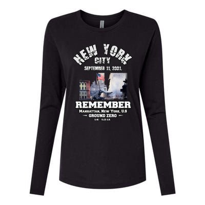 September 11 Remember TShirtSeptember 11 Remember Womens Cotton Relaxed Long Sleeve T-Shirt