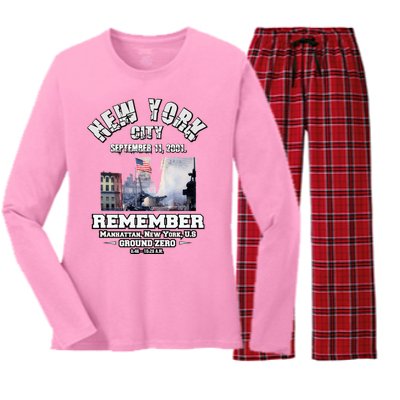 September 11 Remember TShirtSeptember 11 Remember Women's Long Sleeve Flannel Pajama Set 