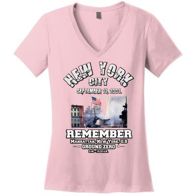 September 11 Remember TShirtSeptember 11 Remember Women's V-Neck T-Shirt