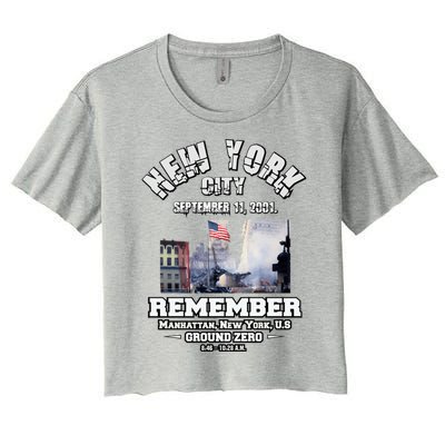 September 11 Remember TShirtSeptember 11 Remember Women's Crop Top Tee