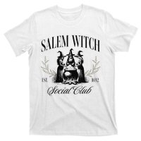 Salem 1692 Social Club Witch Halloween Witchy Women T-Shirt