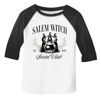 Salem 1692 Social Club Witch Halloween Witchy Women Toddler Fine Jersey T-Shirt