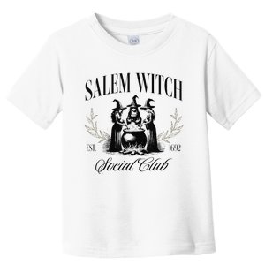 Salem 1692 Social Club Witch Halloween Witchy Women Toddler T-Shirt