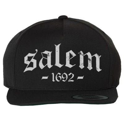 Salem 1692 Salem Witch Trials Retro Vintage Distressed Wool Snapback Cap