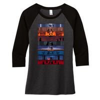 Sw 18 Women's Tri-Blend 3/4-Sleeve Raglan Shirt