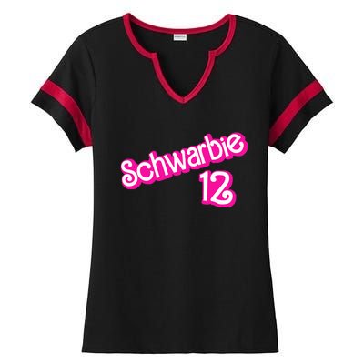 Schwarbie 12 Ladies Halftime Notch Neck Tee