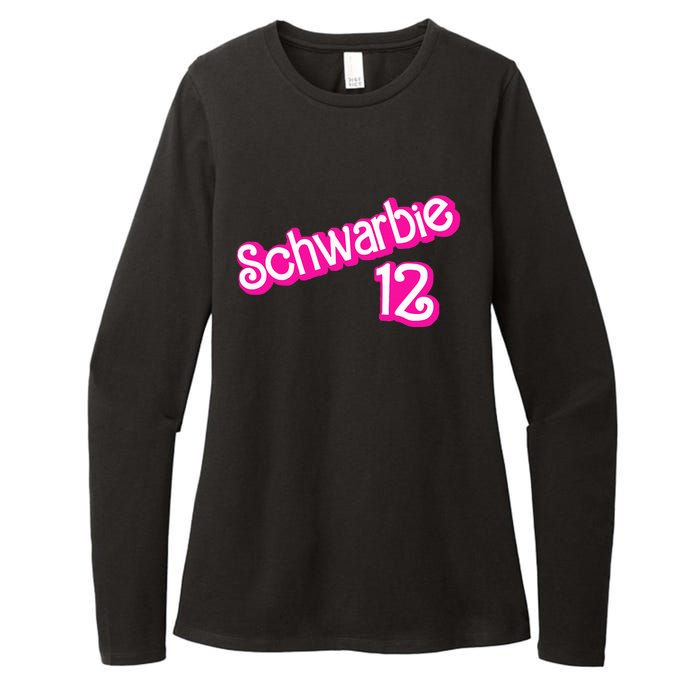 Schwarbie 12 Womens CVC Long Sleeve Shirt