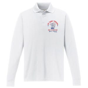 Ship 1776 So Long London Had A Good Run America 1776 Performance Long Sleeve Polo