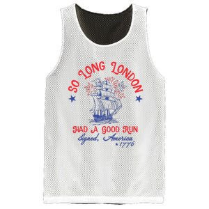 Ship 1776 So Long London Had A Good Run America 1776 Mesh Reversible Basketball Jersey Tank