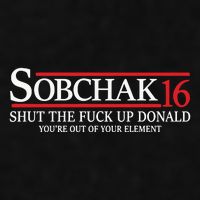Sobchak 16 Shut The Fuck Up Donald YouRe Out Of Your Element Ladies PosiCharge Tri-Blend Wicking Tank