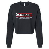 Sobchak 16 Shut The Fuck Up Donald YouRe Out Of Your Element Cropped Pullover Crew