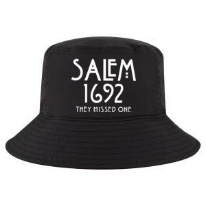 Salem 1692 They Missed One Funny Halloween Witch Cool Comfort Performance Bucket Hat