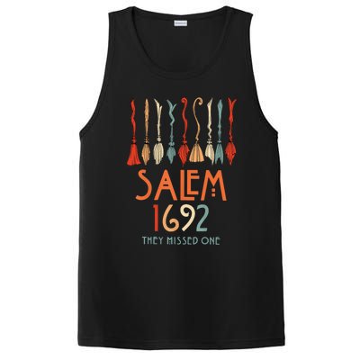 Salem 1692 They Missed One Salem Witchs Broom Halloween Gift PosiCharge Competitor Tank