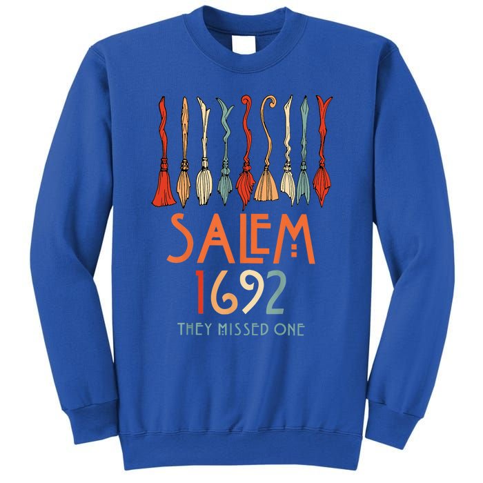 Salem 1692 They Missed One Salem Witchs Broom Halloween Gift Sweatshirt