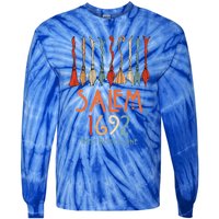 Salem 1692 They Missed One Salem Witchs Broom Halloween Gift Tie-Dye Long Sleeve Shirt