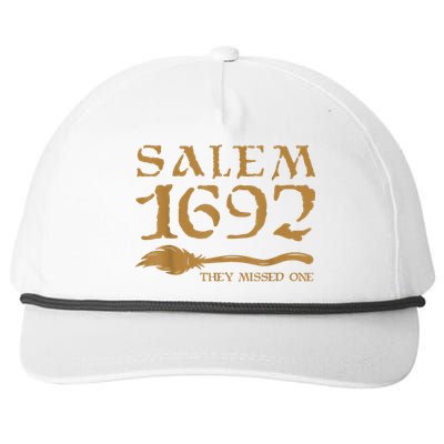 Salem 1692 They Missed One Witch Halloween Snapback Five-Panel Rope Hat