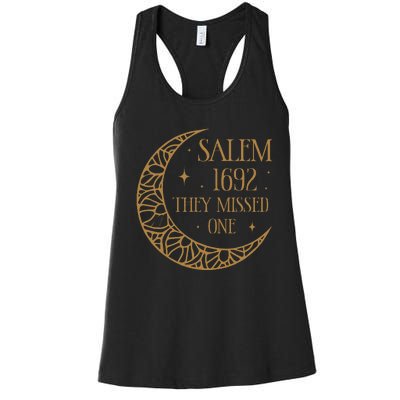 Salem 1692 They Missed One Women's Racerback Tank