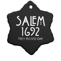 Salem 1692 They Missed One Ceramic Star Ornament