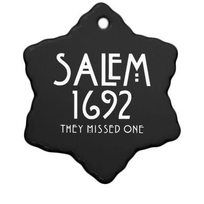 Salem 1692 They Missed One Ceramic Star Ornament