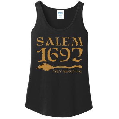 Salem 1692 They Missed One Witch Halloween Ladies Essential Tank