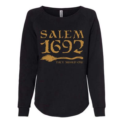 Salem 1692 They Missed One Witch Halloween Womens California Wash Sweatshirt