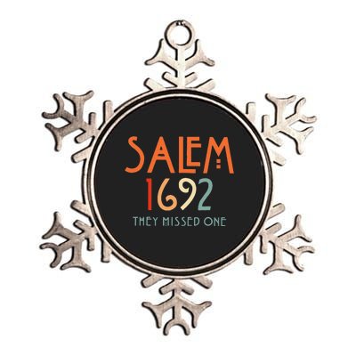 Salem 1692 They Missed One Salem Witch 1692 Halloween Metallic Star Ornament