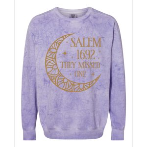 Salem 1692 They Missed One Colorblast Crewneck Sweatshirt