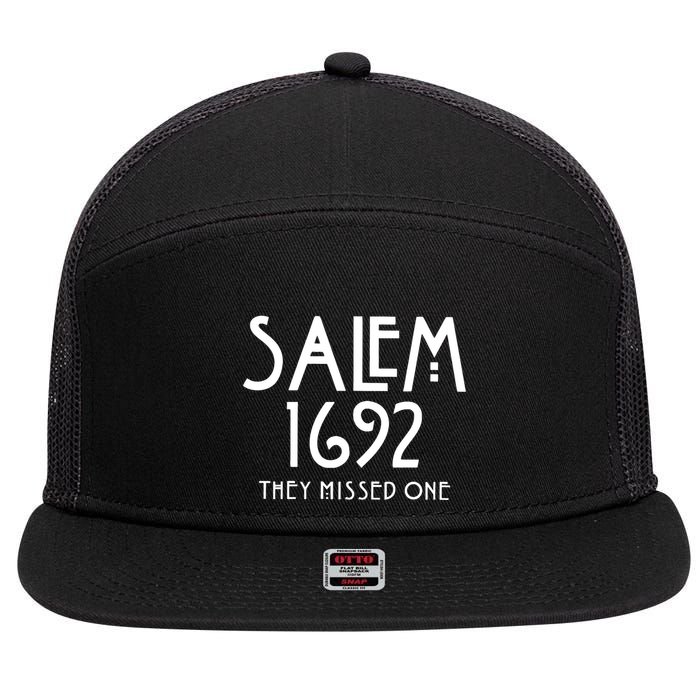 Salem 1692 They Missed One Trending 7 Panel Mesh Trucker Snapback Hat