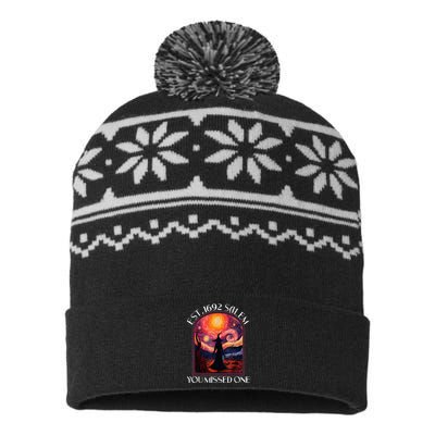 Salem 1692 They Missed One Witch Halloween Van Gogh Wo USA-Made Snowflake Beanie