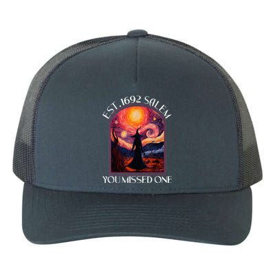 Salem 1692 They Missed One Witch Halloween Van Gogh Wo Yupoong Adult 5-Panel Trucker Hat