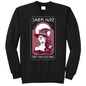 Salem 1692 They Missed One Salem Witch Halloween Sweatshirt