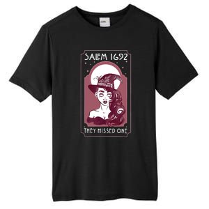 Salem 1692 They Missed One Salem Witch Halloween Tall Fusion ChromaSoft Performance T-Shirt