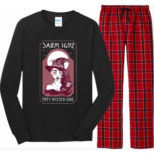 Salem 1692 They Missed One Salem Witch Halloween Long Sleeve Pajama Set