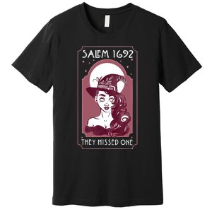 Salem 1692 They Missed One Salem Witch Halloween Premium T-Shirt