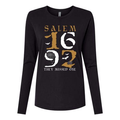 Salem 1692 They Missed One Witch Halloween Gift Womens Cotton Relaxed Long Sleeve T-Shirt