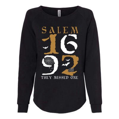 Salem 1692 They Missed One Witch Halloween Gift Womens California Wash Sweatshirt