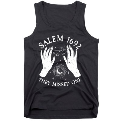 Salem 1692 They Missed One Halloween Witch Tank Top