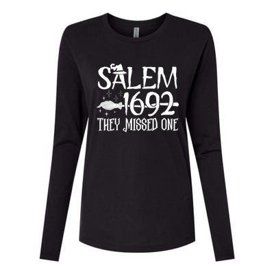 Salem 1692 They Missed One Witch Halloween Womens Cotton Relaxed Long Sleeve T-Shirt