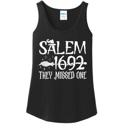 Salem 1692 They Missed One Witch Halloween Ladies Essential Tank