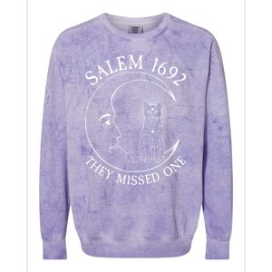 Salem 1692 They Missed One Gift Colorblast Crewneck Sweatshirt