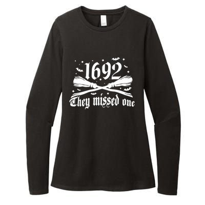 Salem 1692 They Missed One Salem Witch 1692 Halloween Funny Gift Womens CVC Long Sleeve Shirt