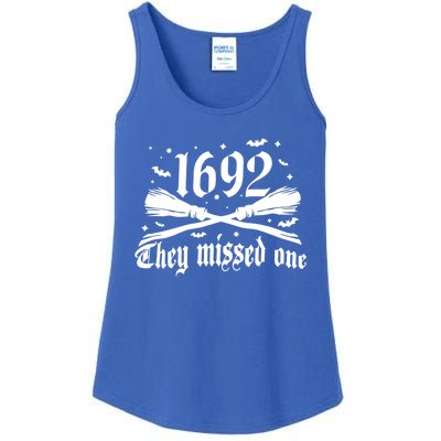 Salem 1692 They Missed One Salem Witch 1692 Halloween Funny Gift Ladies Essential Tank