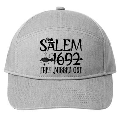 Salem 1692 They Missed One Witch Halloween Trending Design 7-Panel Snapback Hat